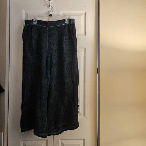 NWT blue Inizio Hand-Dyed linen pants by Porto LLC sz XL - Picture 3 of 12